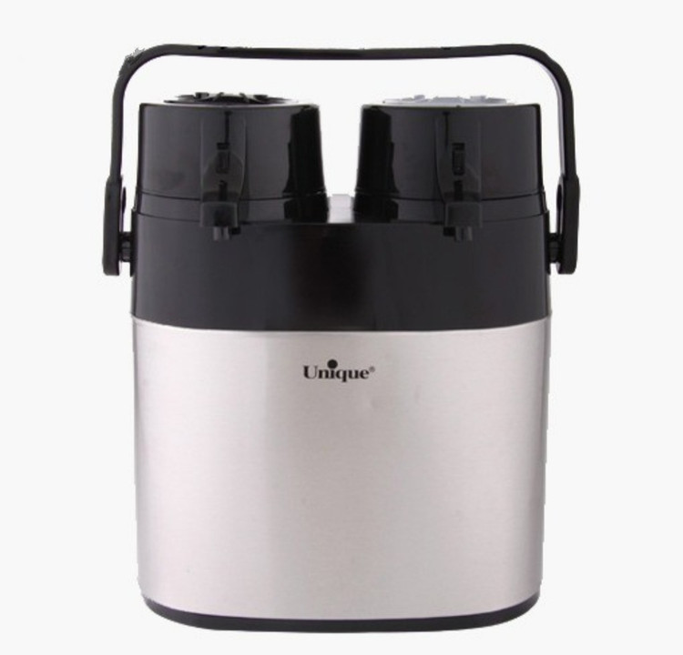 فلاسک دوقلو ۱ لیتر استیل شیشه دار یونیک مدل UN-9040