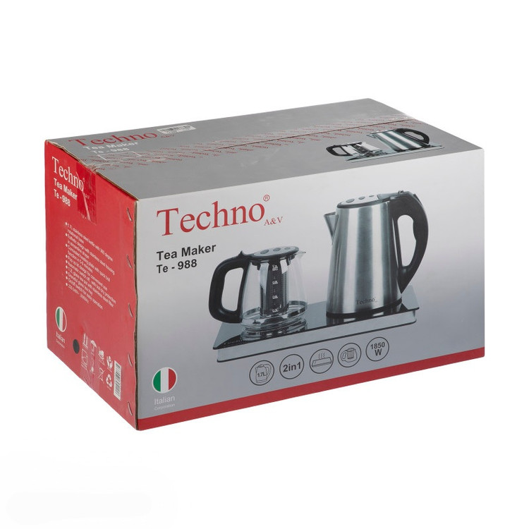 چای ساز صفحه شیشه ای تکنو مدل TE-988